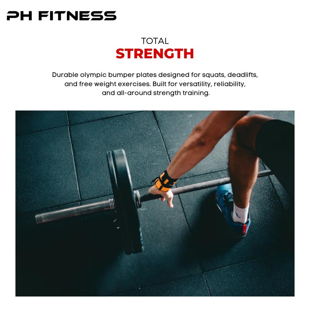 PH Fitness Bumper plate olimpici 50 mm – Coppia 6/9