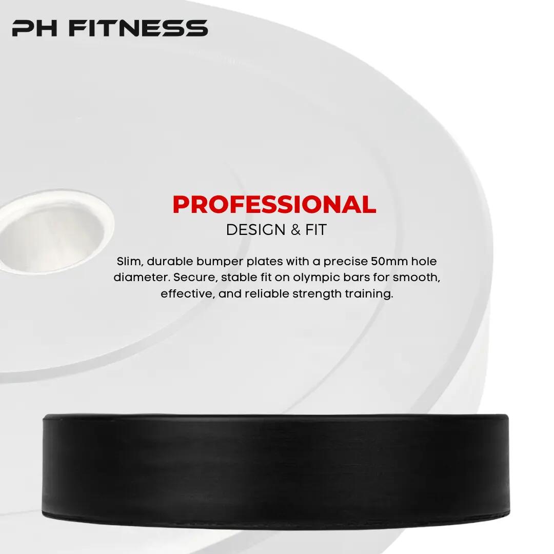 PH Fitness Bumper plate olimpici 50 mm – Coppia 5/9