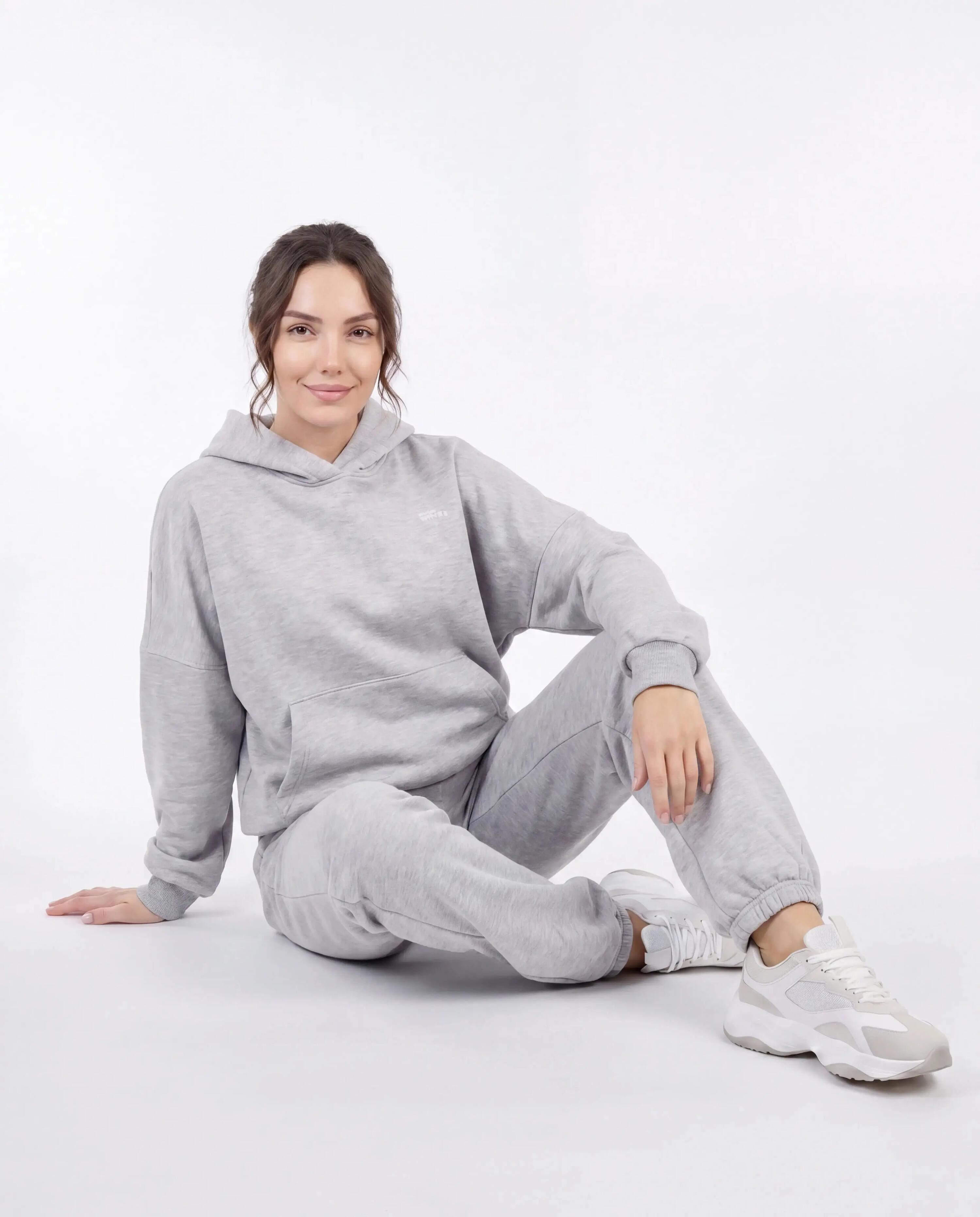 WINGS UNLEASH dames trainingspak, oversized, katoen, GREY 5/10