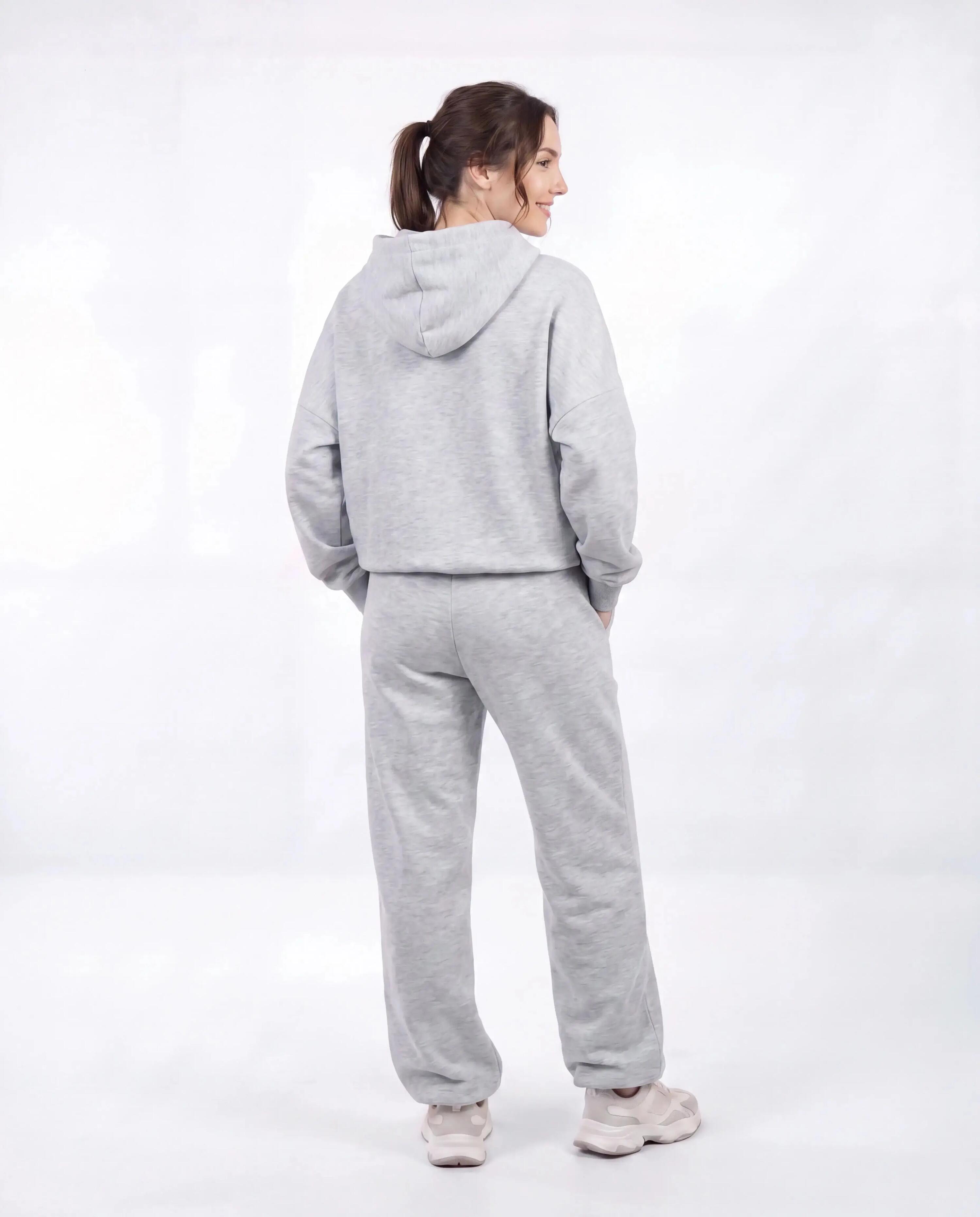 WINGS UNLEASH dames trainingspak, oversized, katoen, GREY 2/10