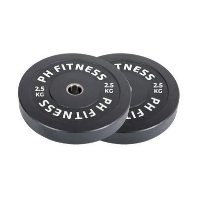 High-density rubber bumper plates 50 mm – set van 2