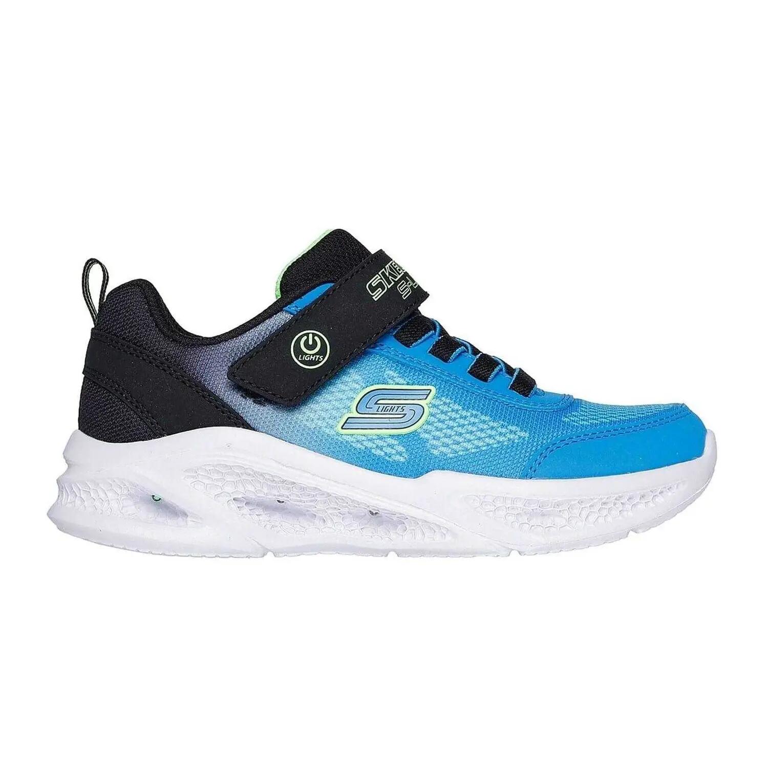 Scarpe Sportive Punta RotondaRagazzi Skechers S Lights Blu Nero 3/6