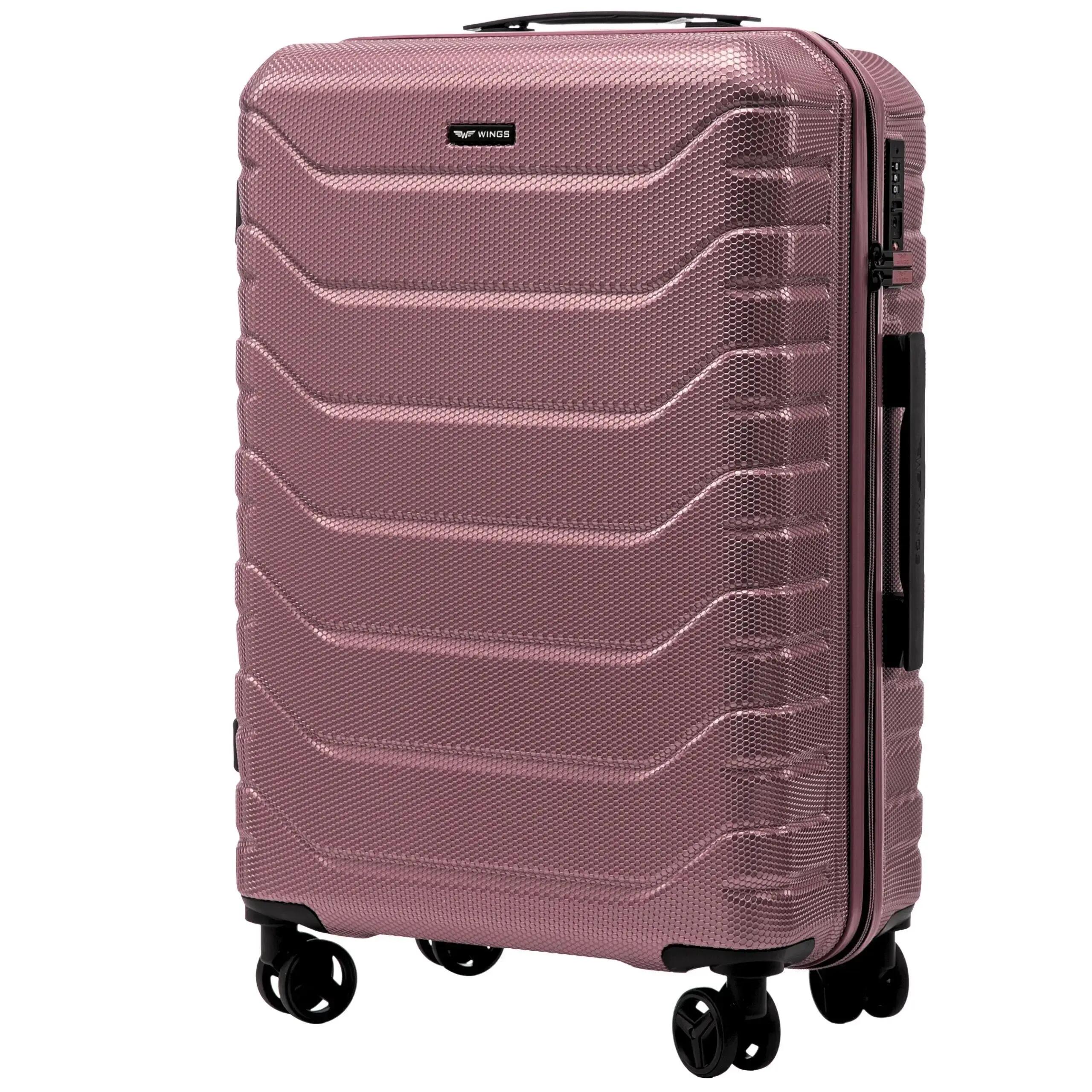 Lot de 4 valises Wings CRAKE S/M/L + valisette ROSE GOLD 3/10