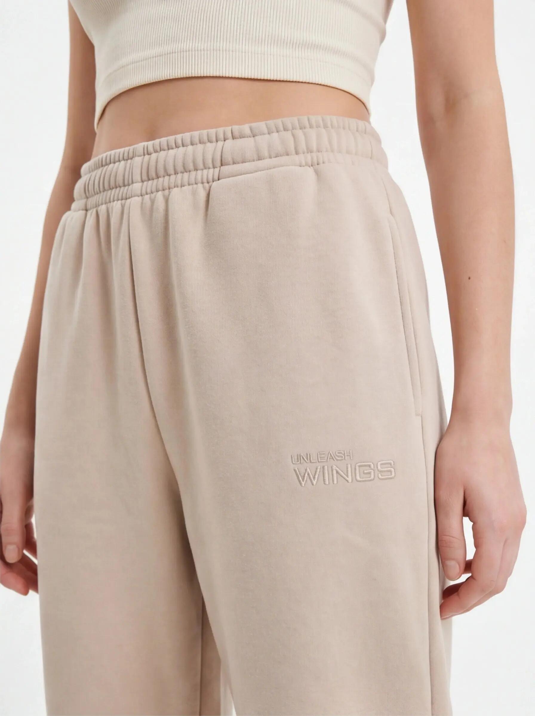 Pantalon de jogging oversize pour femme UNLEASH WINGS BEIGE 4/8