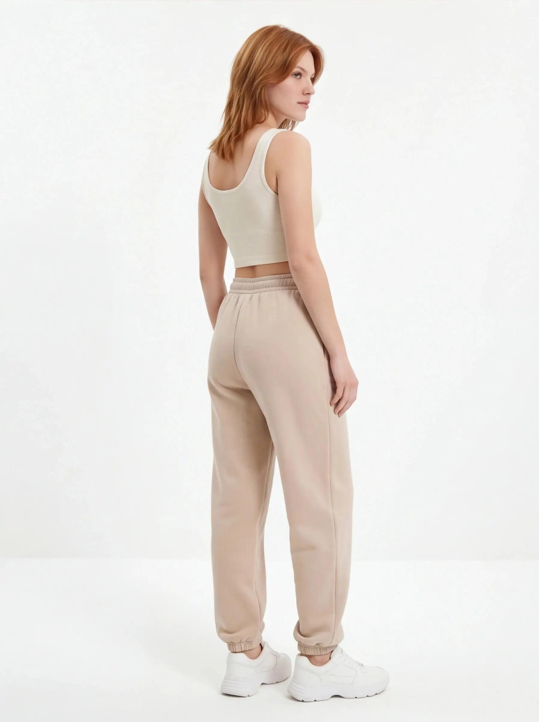 Pantalon de jogging oversize pour femme UNLEASH WINGS BEIGE 3/8