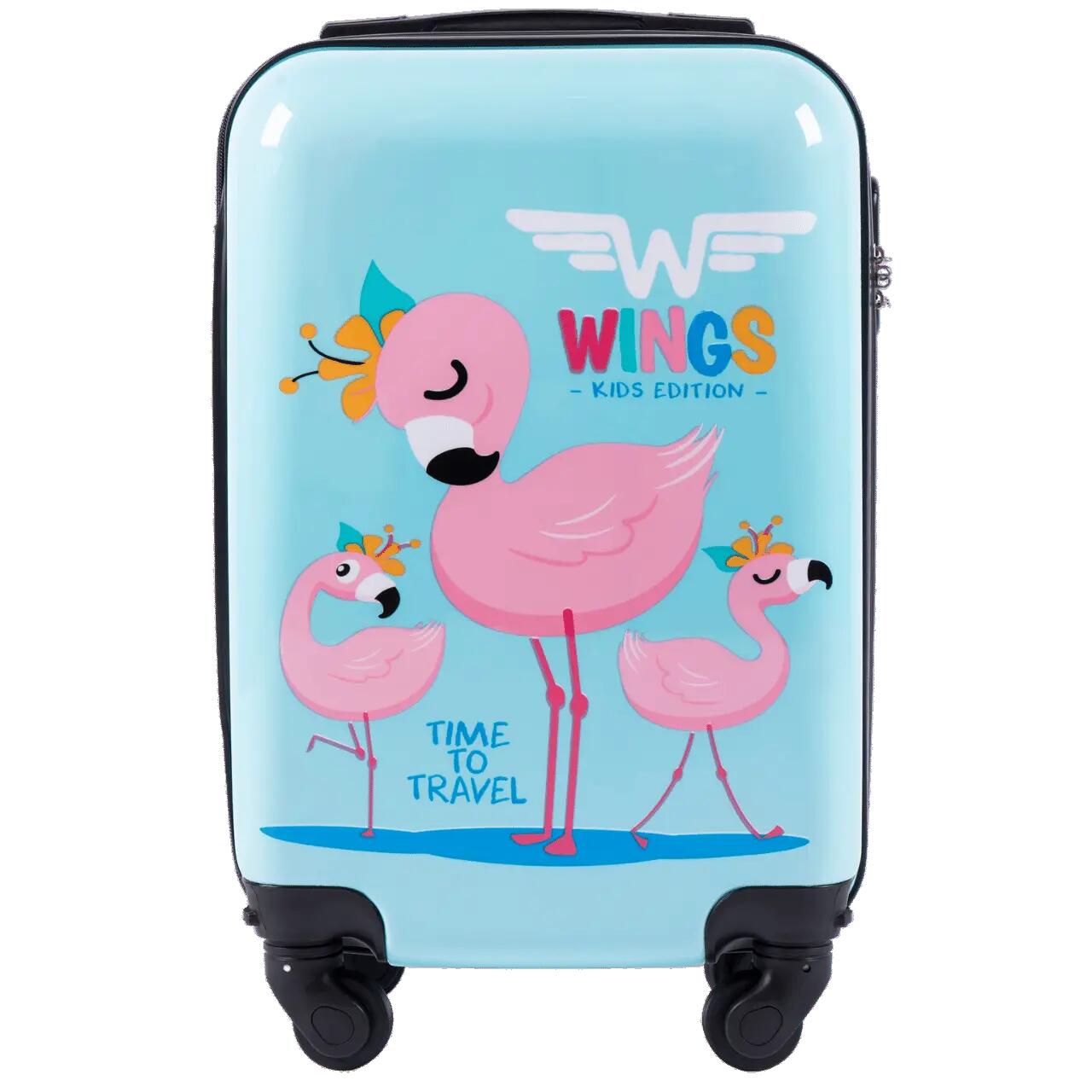 WINGS KIDS Valise cabine rigide Jay Flamingo 18" 2/6