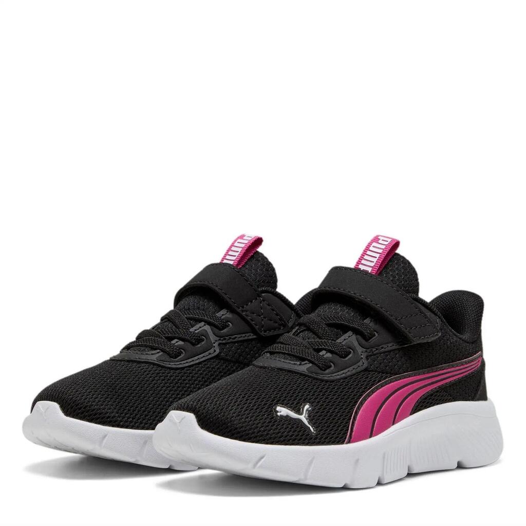 Childrens/Kids FlexFocus Modern AC+ Running Shorts (Black/Pink)