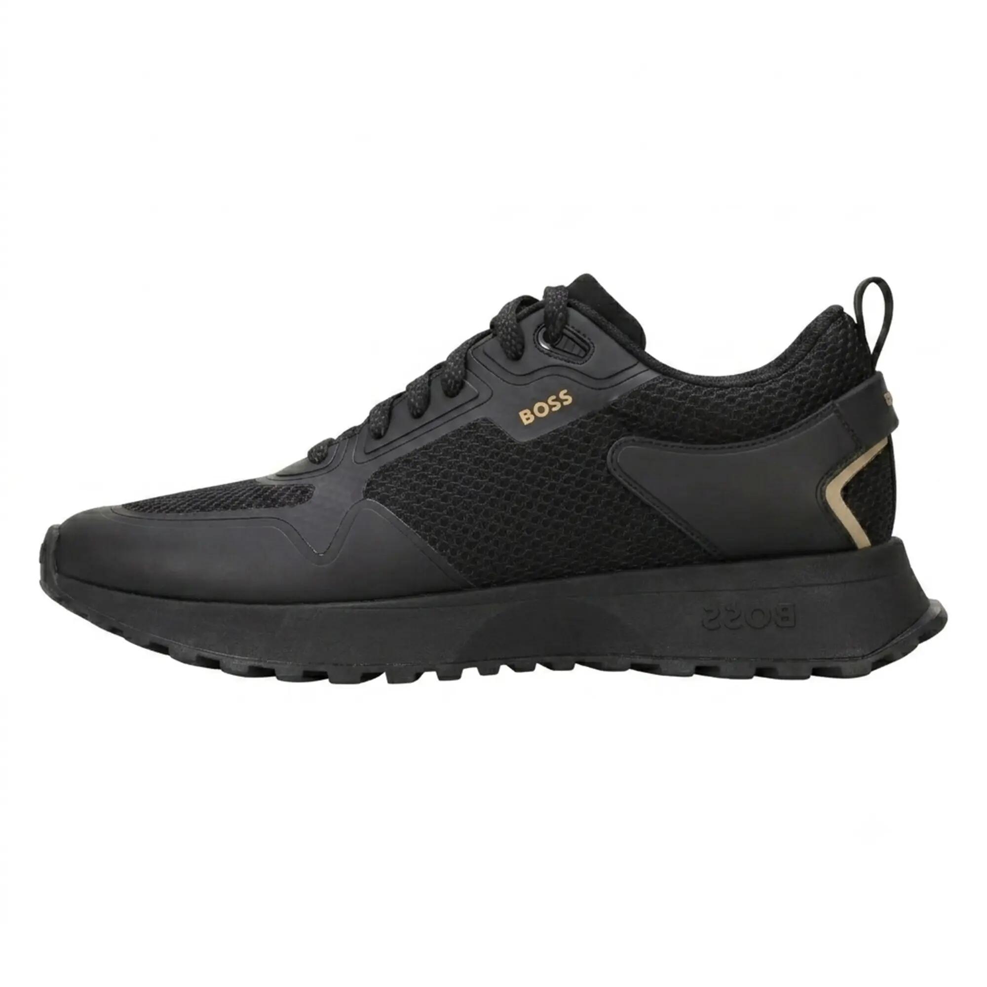 Mens Jonah Reflective Mesh Trainers (Black) 2/4
