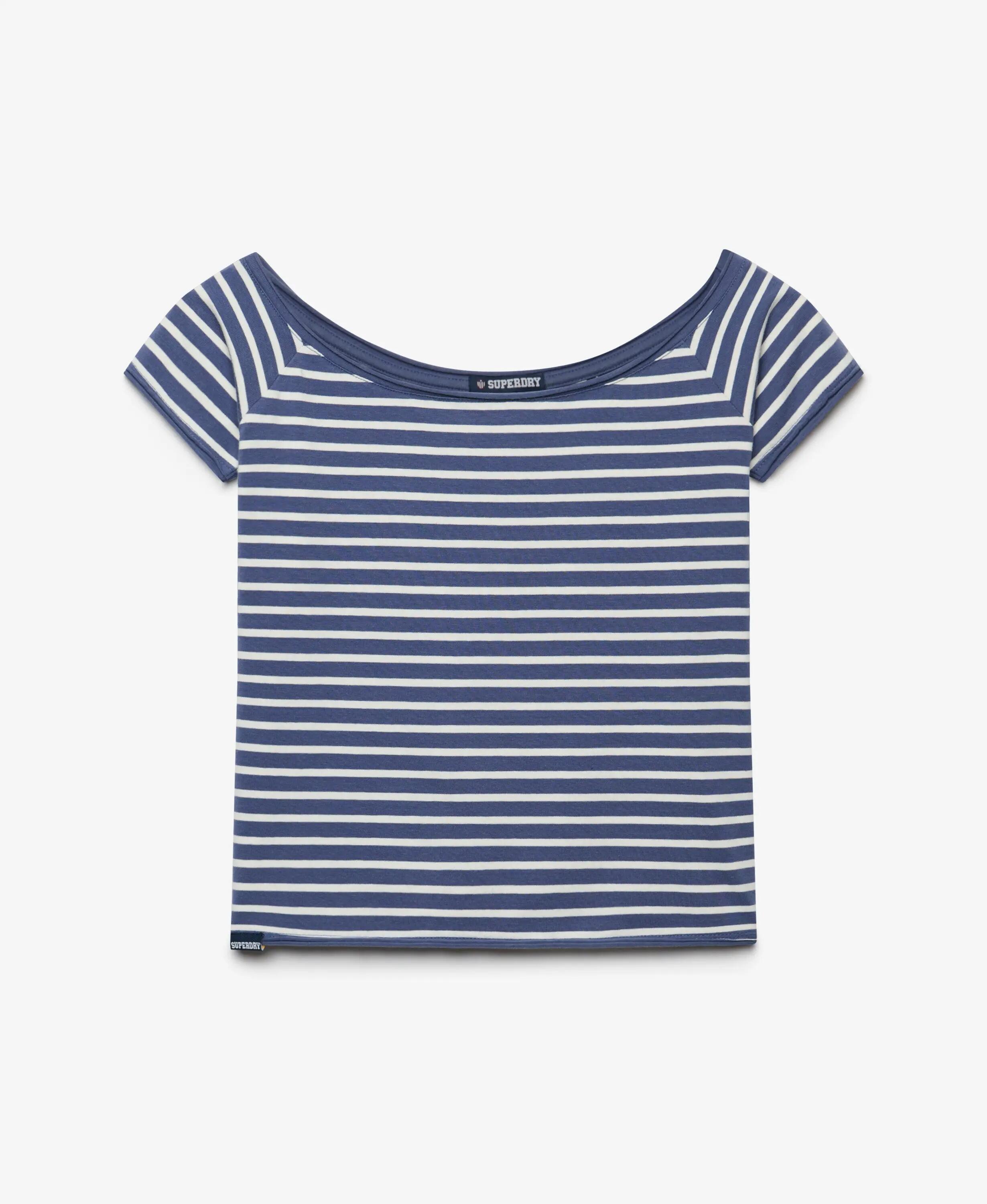 Top t-shirt bardot z odkrytymi ramionami dla kobiet Superdry 7/7