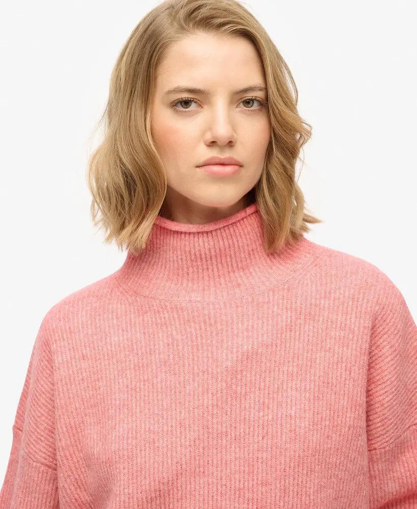Sweater ample de gola alto mulher Superdry 4/5