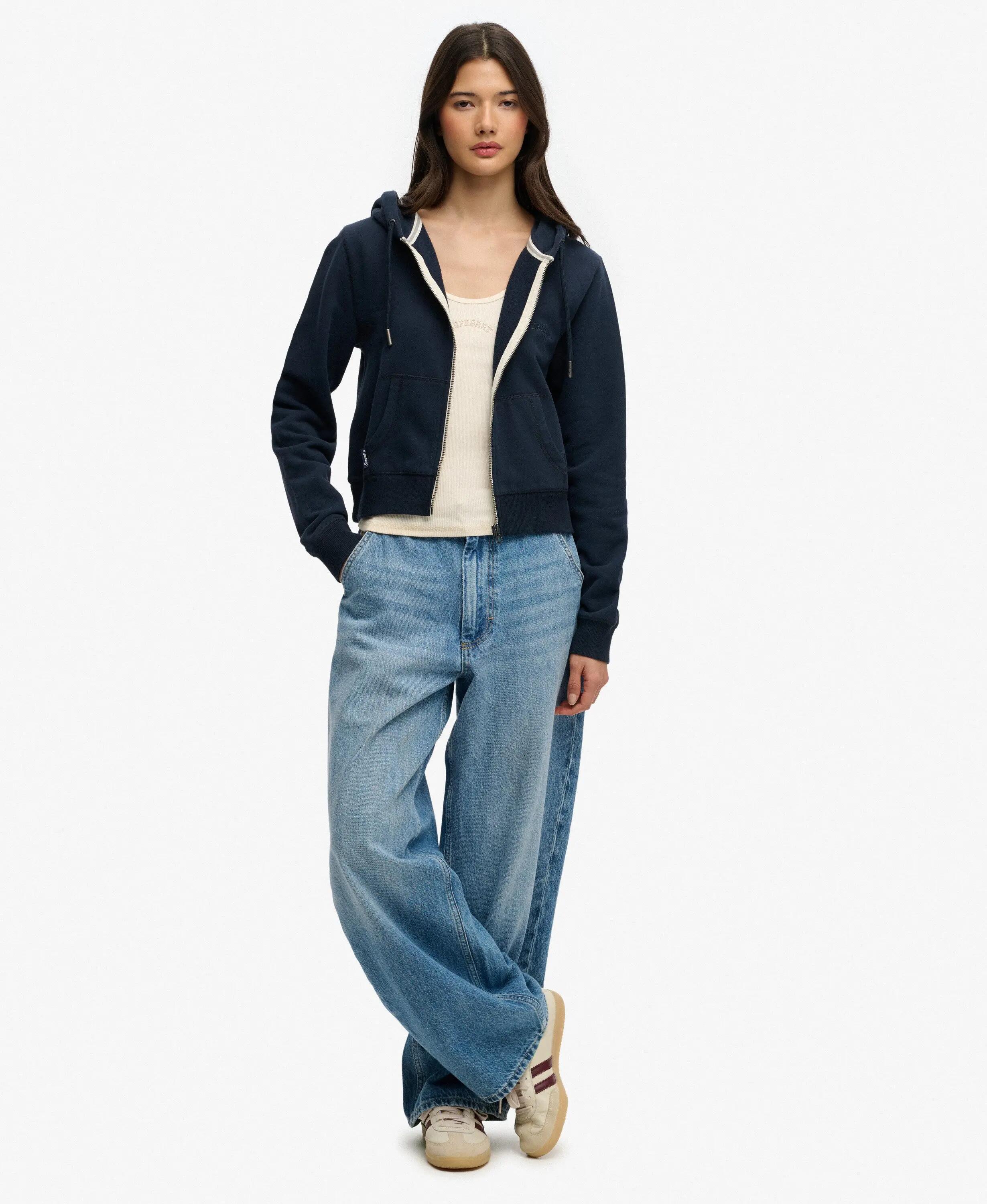 Damska bluza z kapturem zapinana na zamek Superdry Essential 3/5