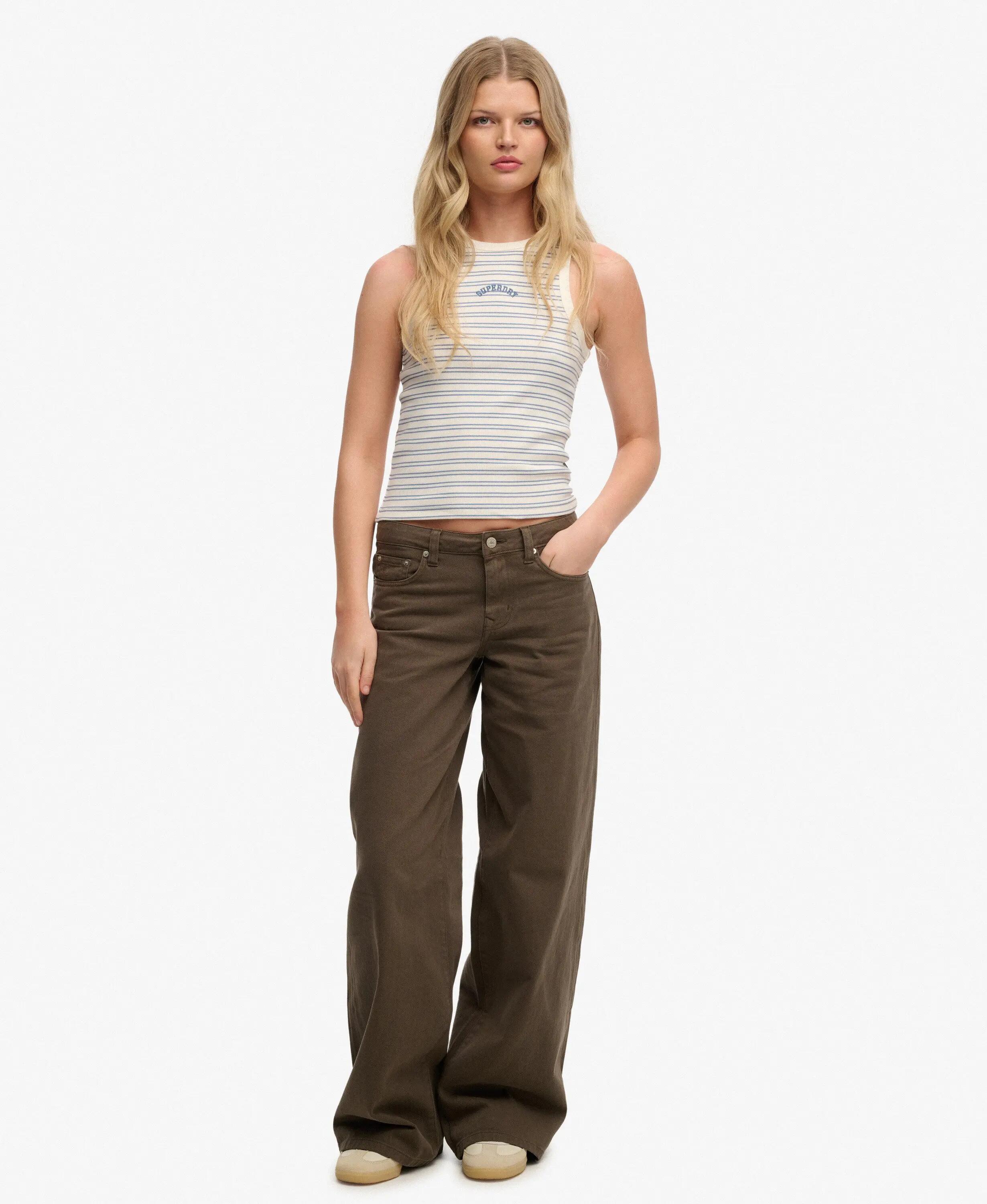 Damen-Top Superdry Essential Logo Str 3/5