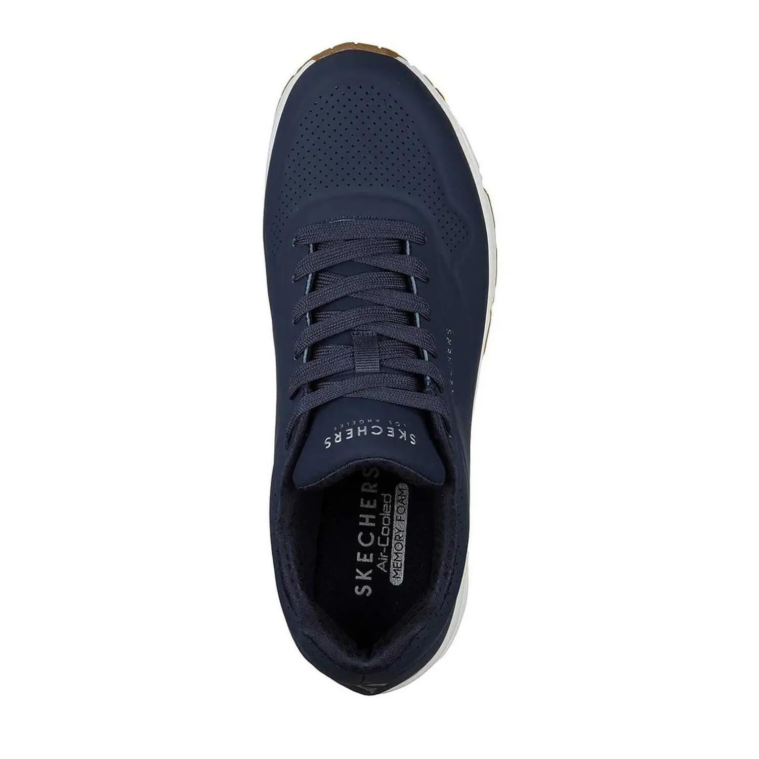 Sapatilhas Skechers Homem Uno - Stand On Air Azul Marinho 3/6