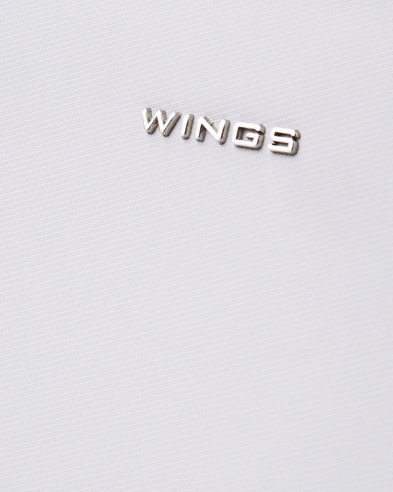 Damesportemonnee WINGS WILLOW groot elegant WIT BLAUW 5/6