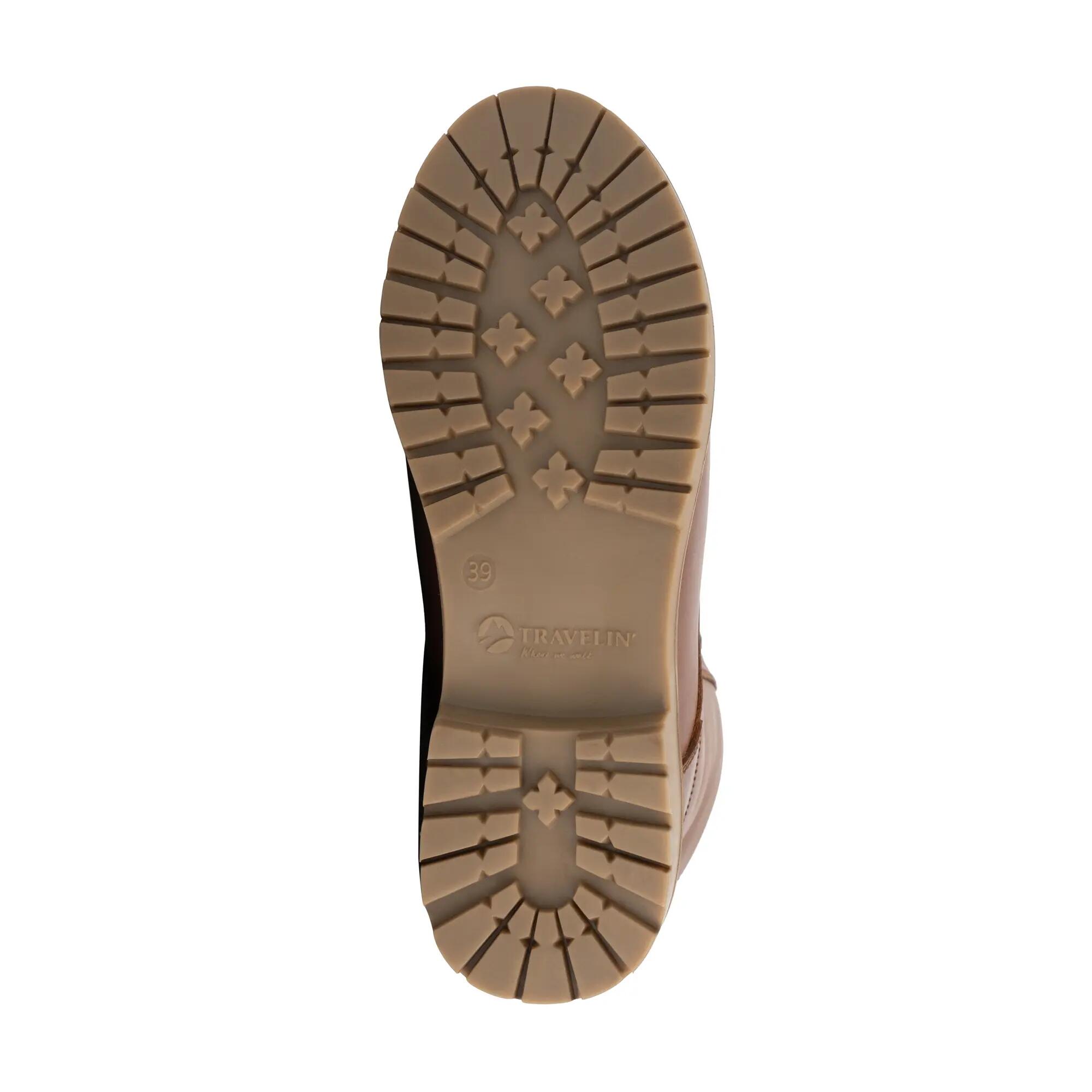 Trysil Dames - Veterboots met rits - Wol gevoerd - Cognac 6/6