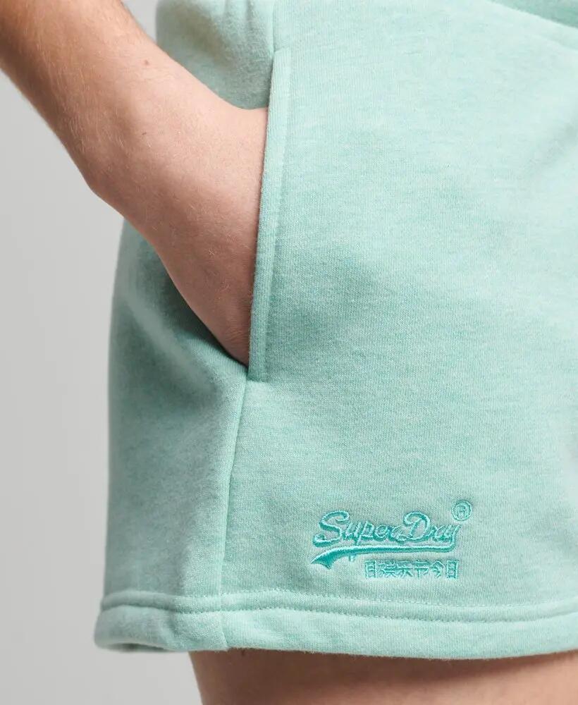 superdry Calções Jersey Logo Vintage em Algodão Biológico – Minted Marl 5/5