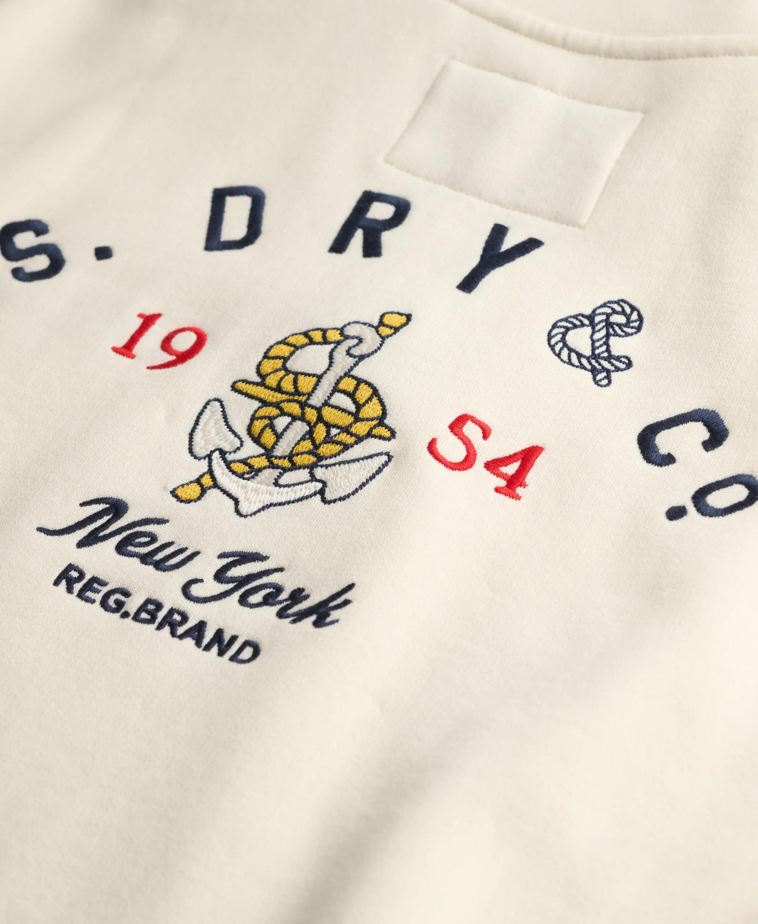 Camisola com meio fecho para mulher Superdry Heritage Nautical 6/7