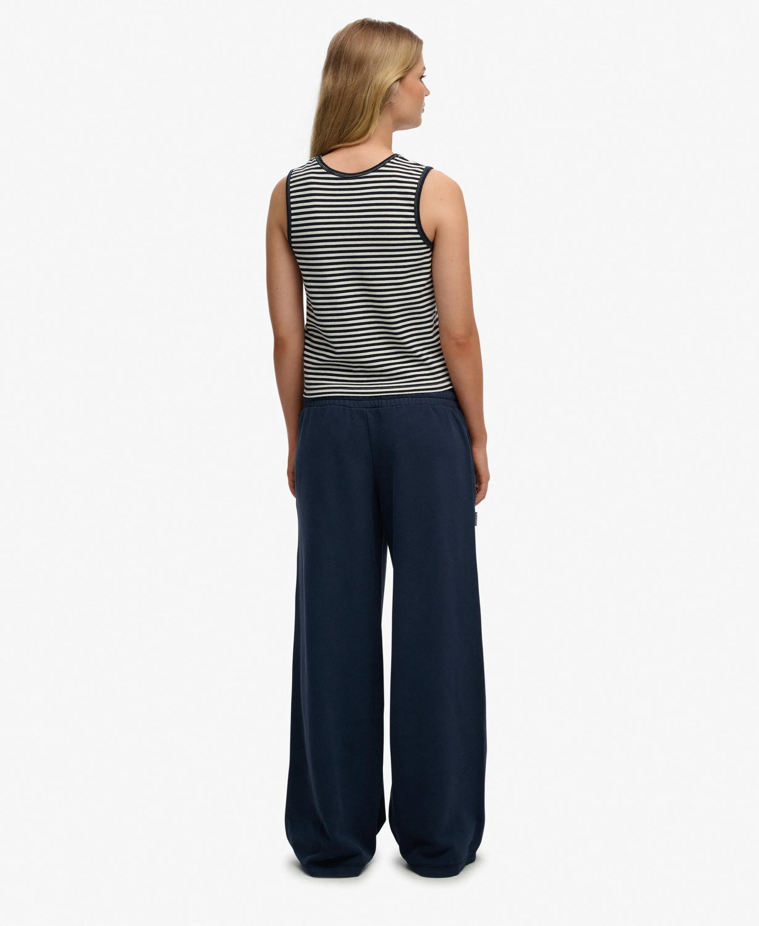 Damskie spodnie dresowe z szerokimi nogawkami Superdry Essential 5/7