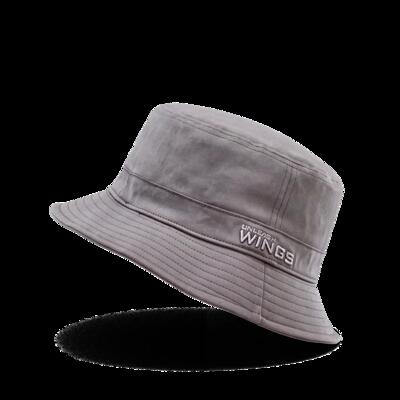 Bucket hat wings unleash katoenen hoed grijs