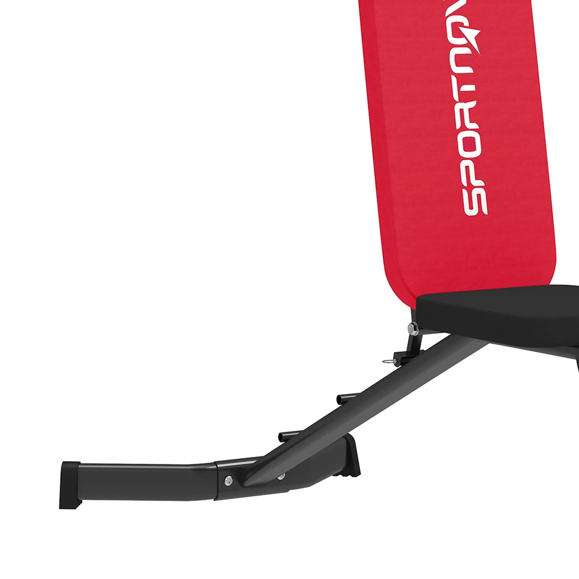 Banco de musculação 135x130x107 cm vermelho SPORTNOW 4/4