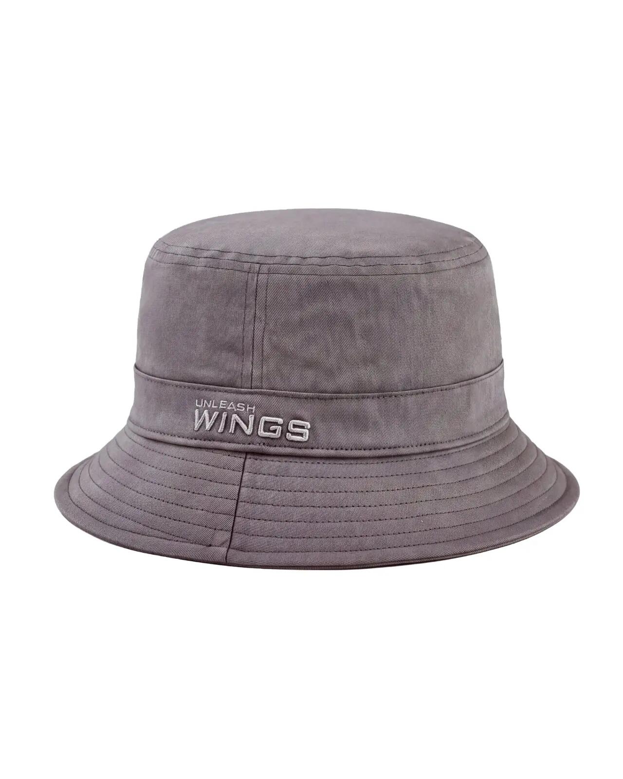 Bucket Hat WINGS UNLEASH katoenen hoed GRIJS 3/5