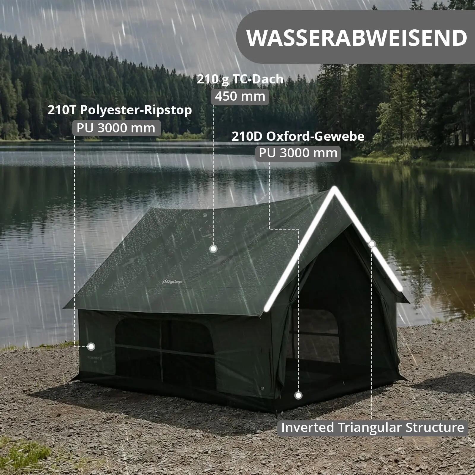 Tenda familiare Pinehouse III Tenda da campeggio per 5 persone in cotone 4/7