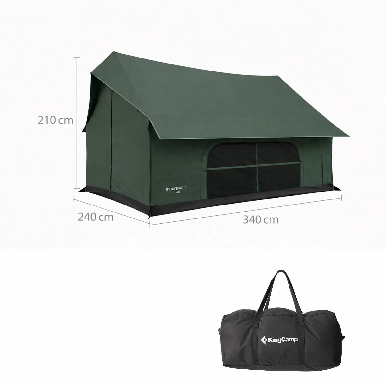 Tenda familiare Pinehouse III Tenda da campeggio per 5 persone in cotone 2/7