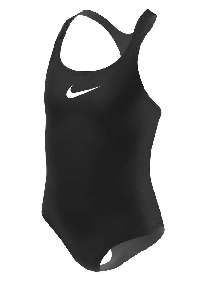 Maiô Nike Essential Racerback para meninas - Preto - Tamanho XL 3/6