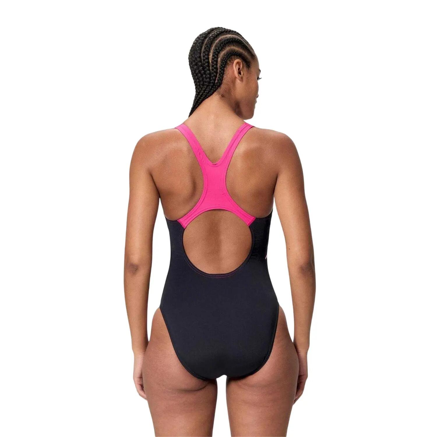 "Medalist" Badeanzug für Damen Anthrazit/Pink 3/7
