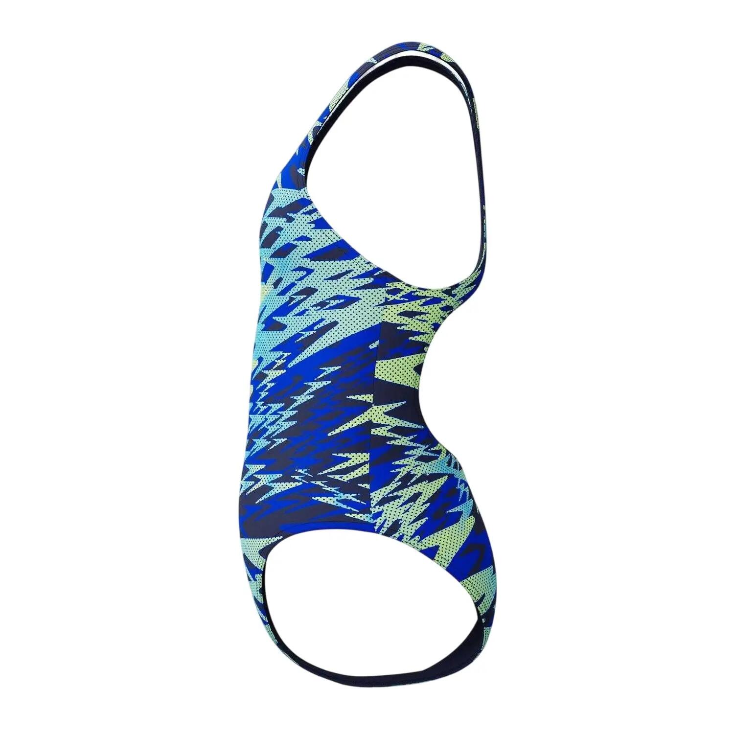 Maillot De Bain 1 Pièce Motif/style Imprimé HYPERBOOM MEDALIST Fille (Bleu Foncé 3/4