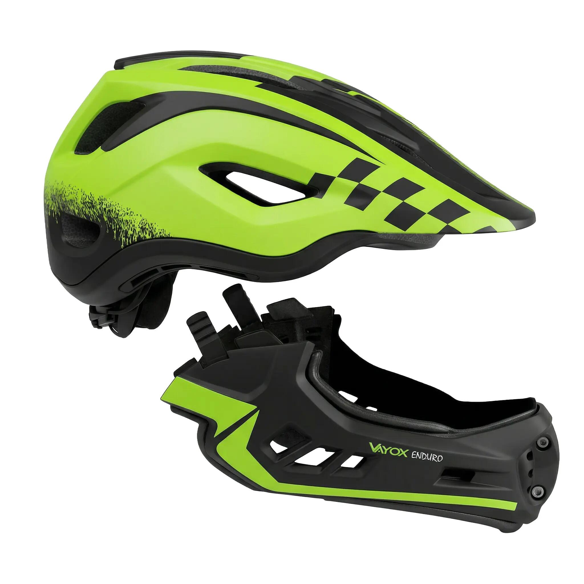 Casco bici MTB per bambini Vayox Enduro VA0421 full face 9/16
