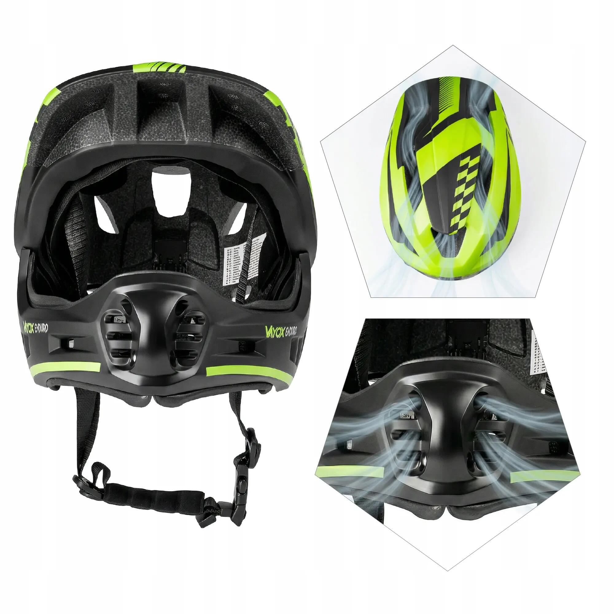 Vayox Enduro VA0421 MTB fietshelm full face 9/16