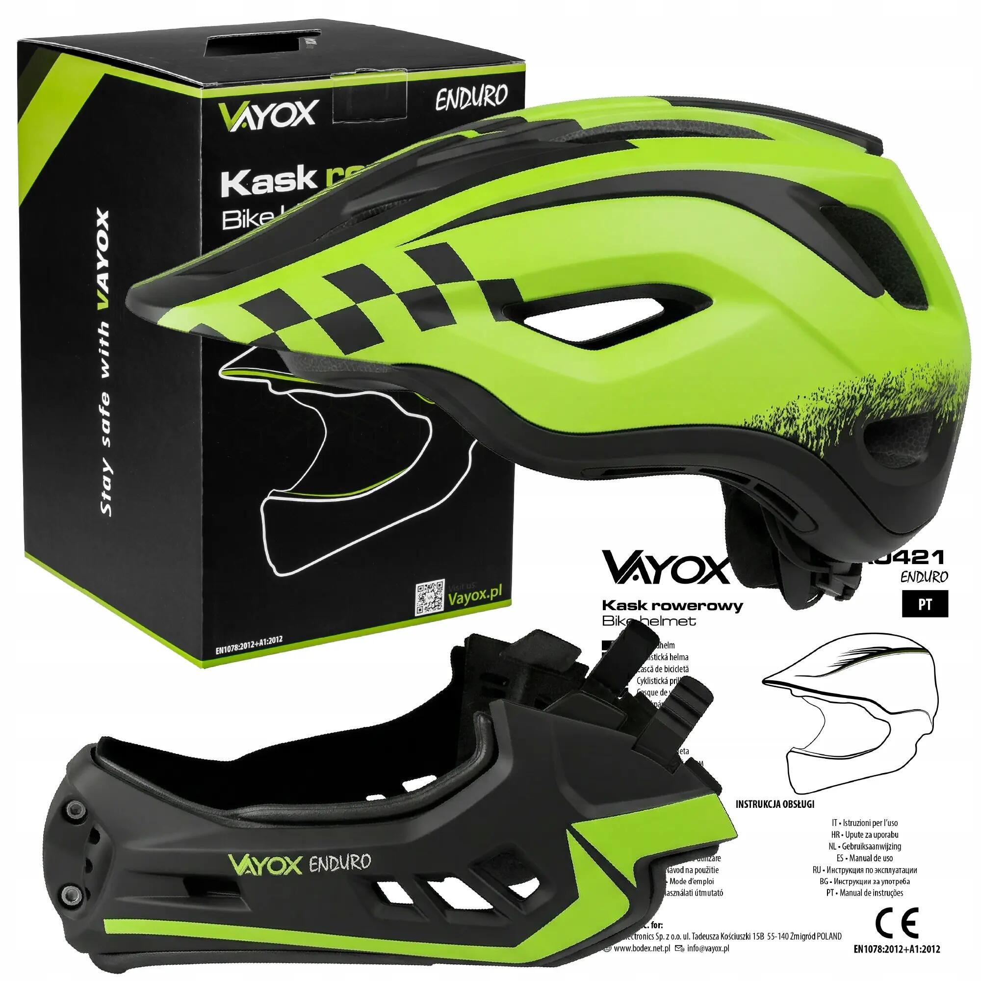 Vayox Enduro VA0421 MTB fietshelm full face 15/16