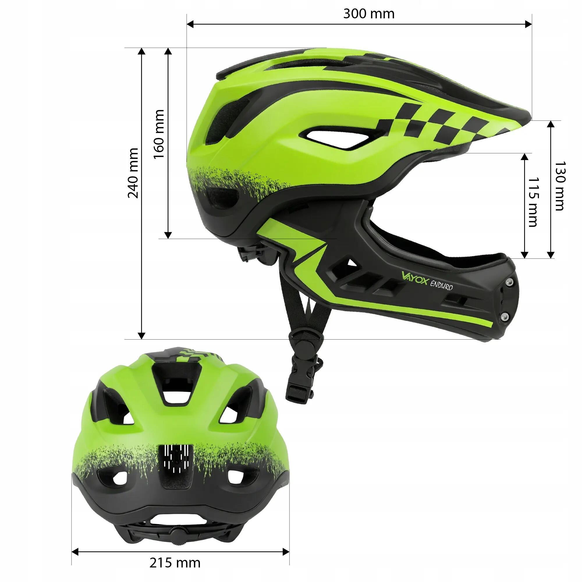 Vayox Enduro VA0421 MTB fietshelm full face 14/16