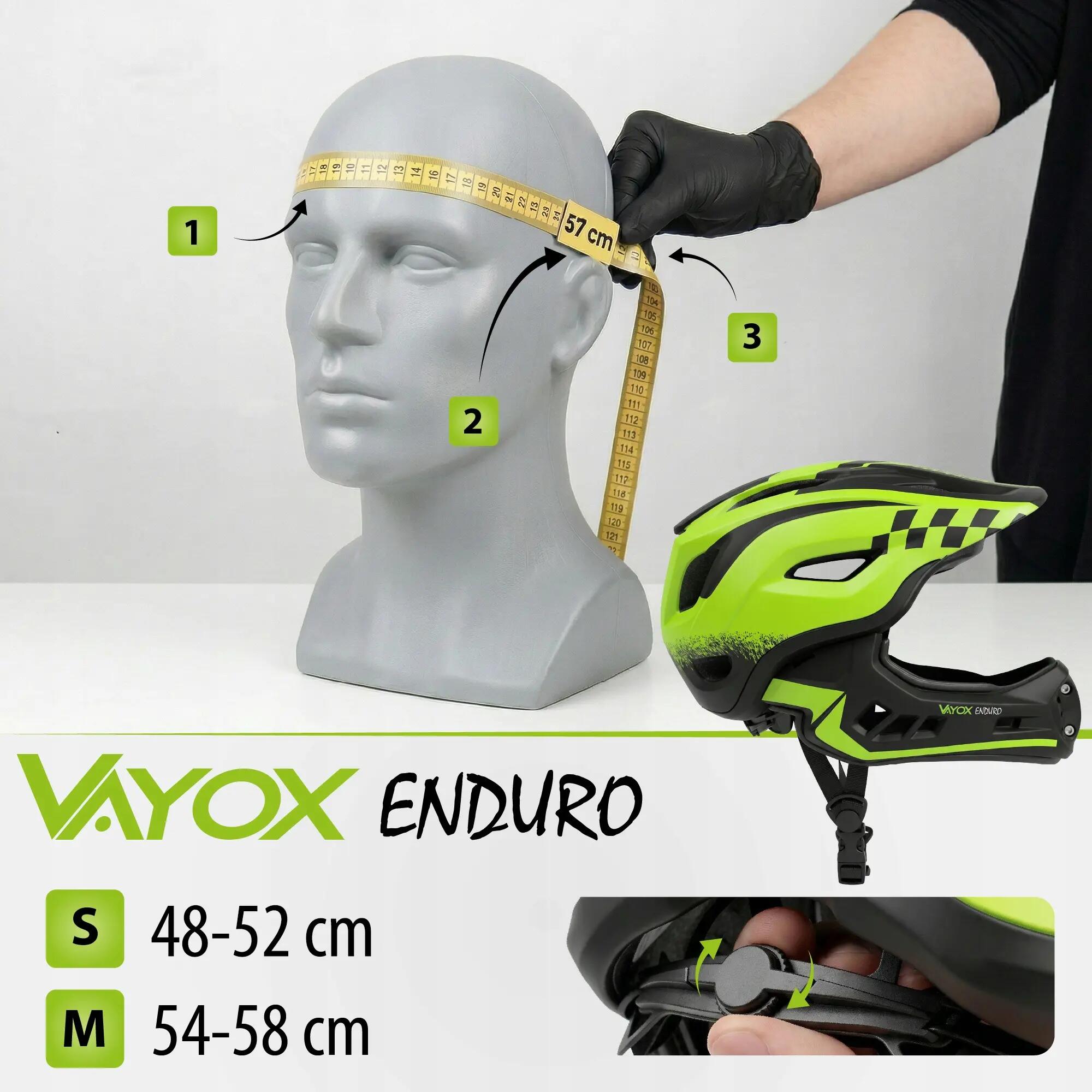 Vayox Enduro VA0421 MTB fietshelm full face 13/16