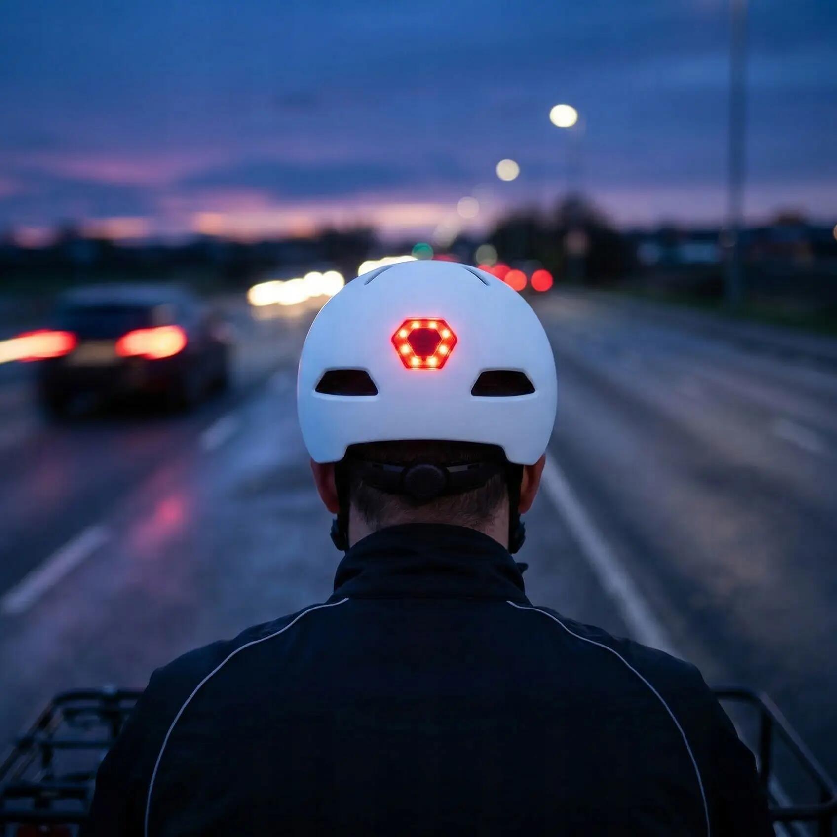 Casco per bici pattini Vayox Street VA0423 con visiera e luce LED 55-58cm 5/16