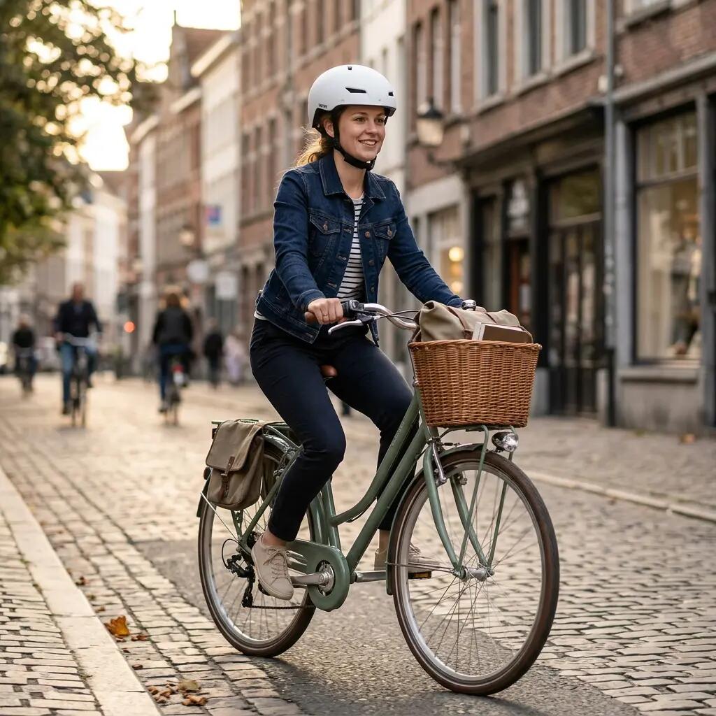 Helm für Fahrrad Roller Vayox Street VA0423 mit Visier und LED-Leuchte 55-58cm 8/16