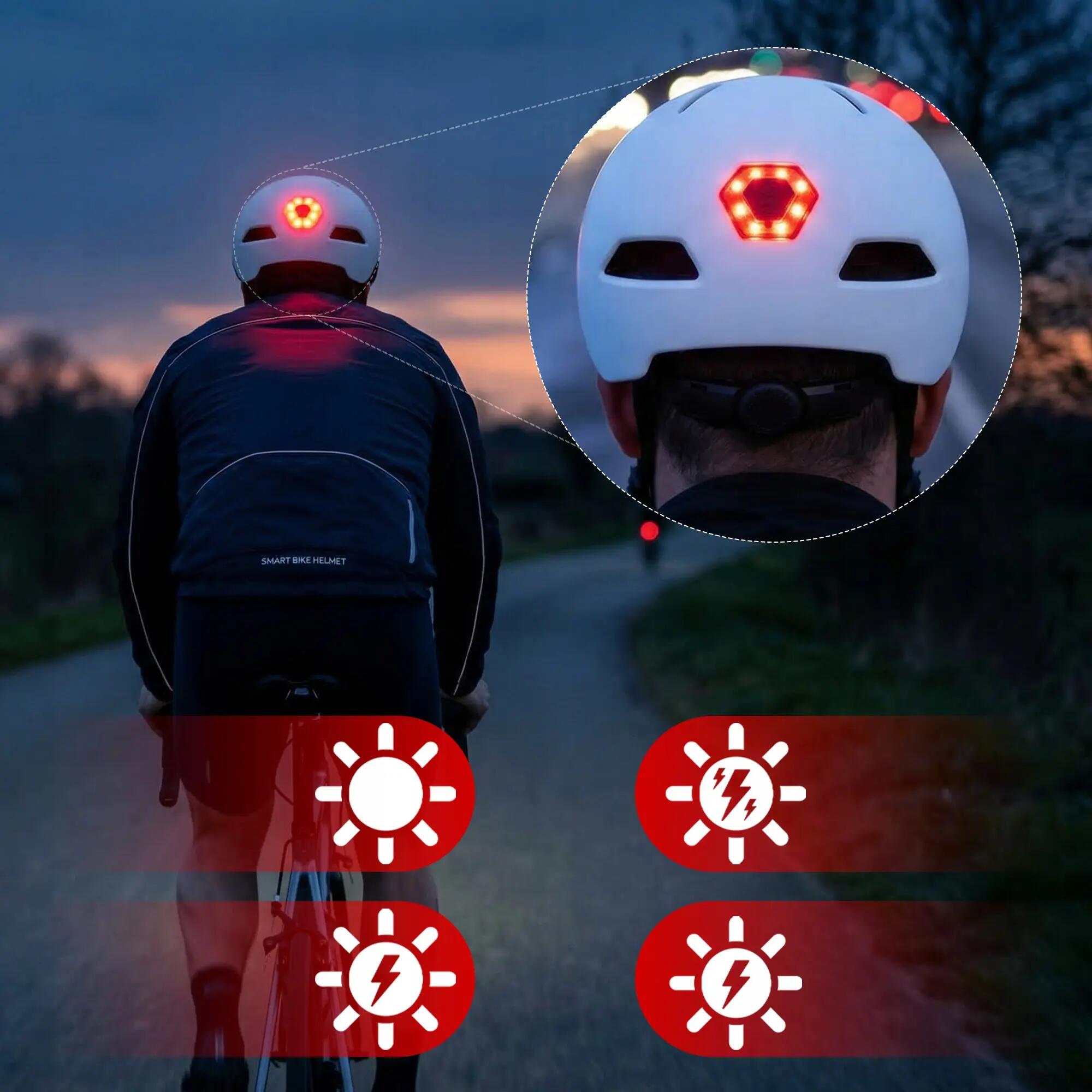 Casco per bici pattini Vayox Street VA0423 con visiera e luce LED 55-58cm 10/16