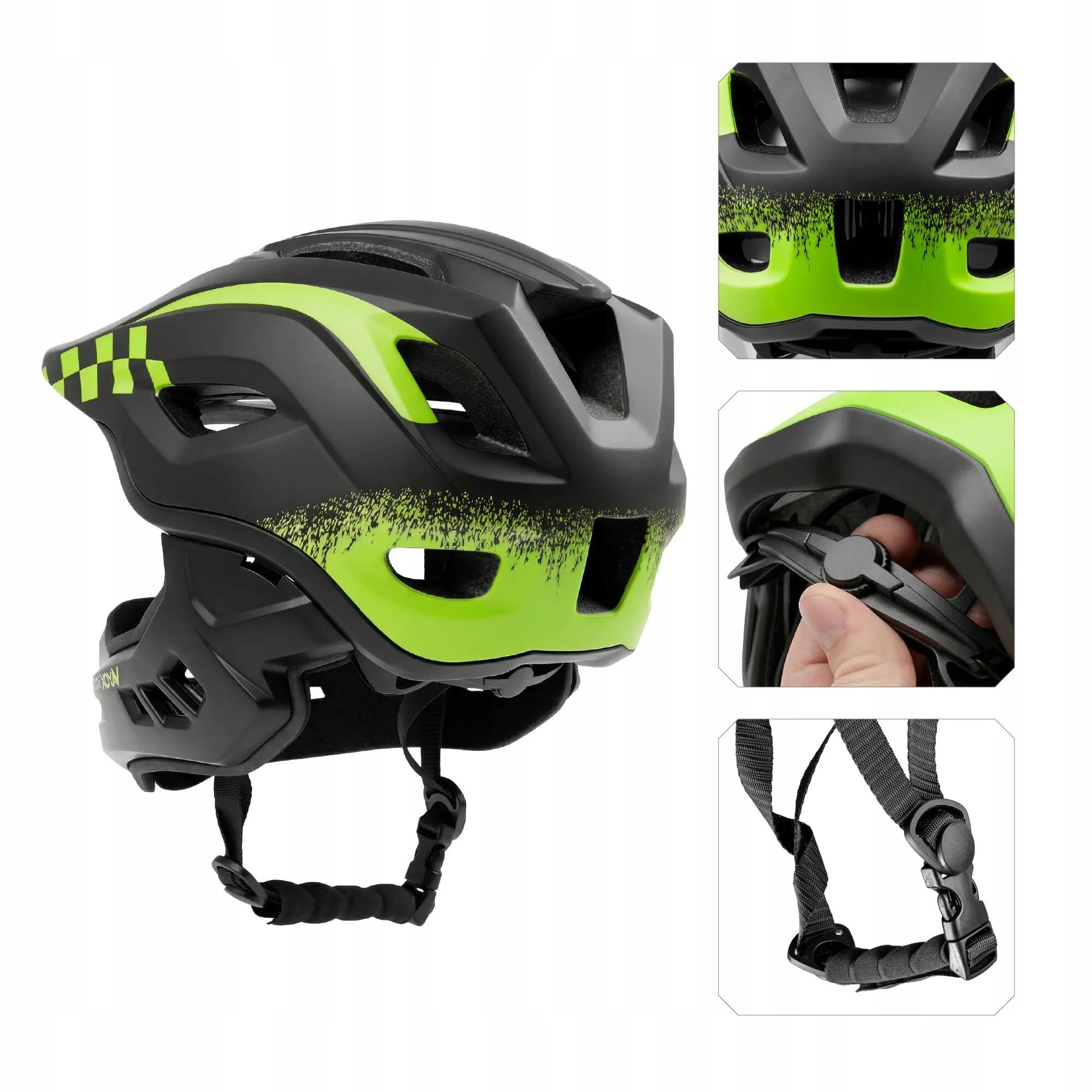 Kask rowerowy Mtb Fullface Enduro Vayox 10/16