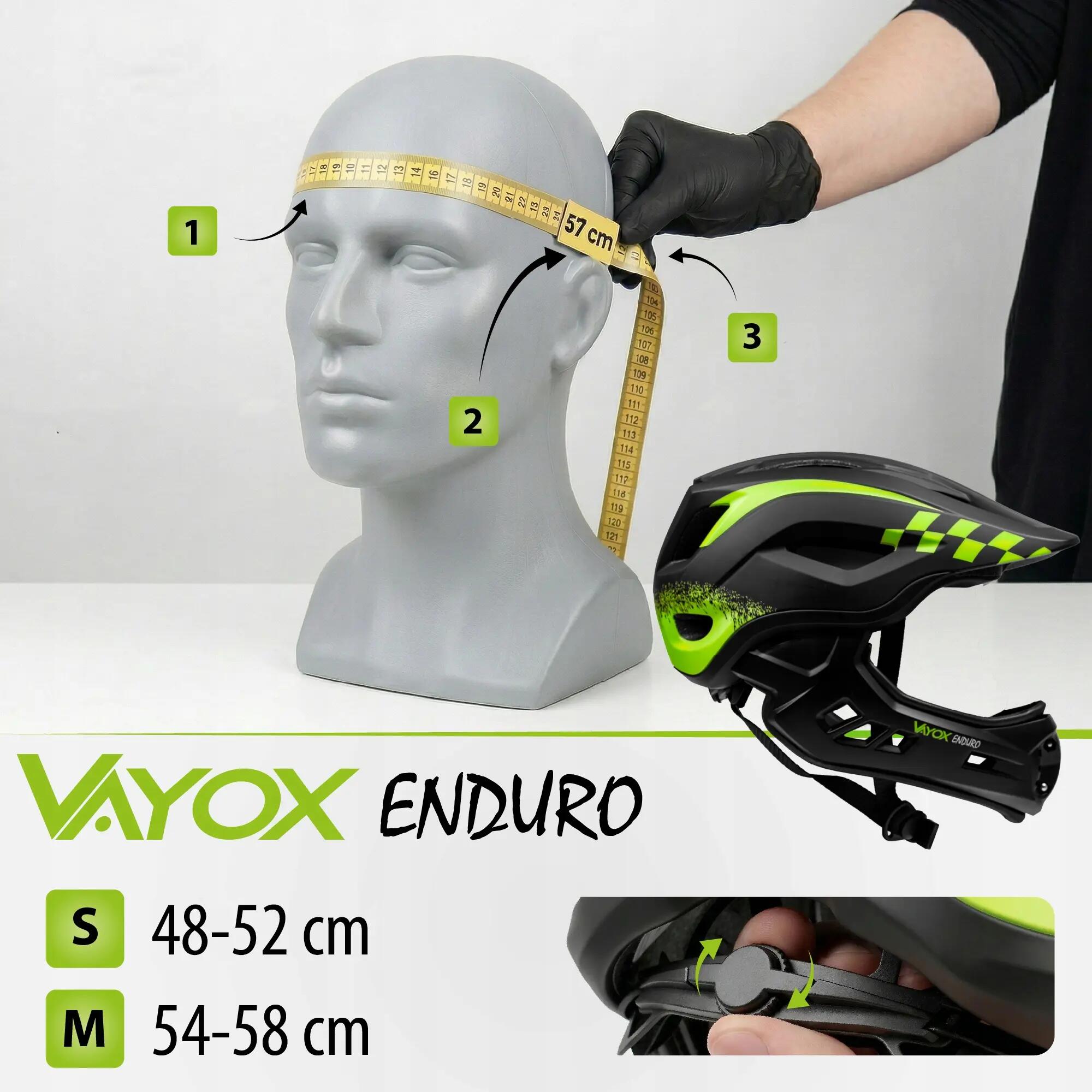 Kask rowerowy Mtb Fullface Enduro Vayox 13/16
