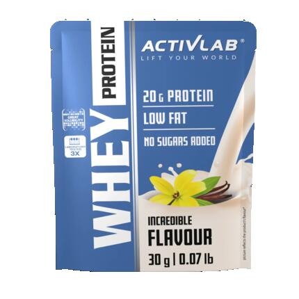 Activlab Whey Protein Vanille 30g WPC Proteinpulver mit 20 g Protein pro Portion