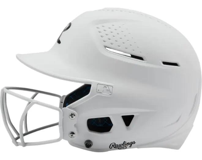 Rawlings RX2SBMATS Softball Reverse Helmet Adult Color White Baseball/Softball 5/7