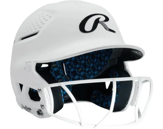 Rawlings RX2SBMATS Softball Reverse Helmet Adult Color White Baseball/Softball 2/7