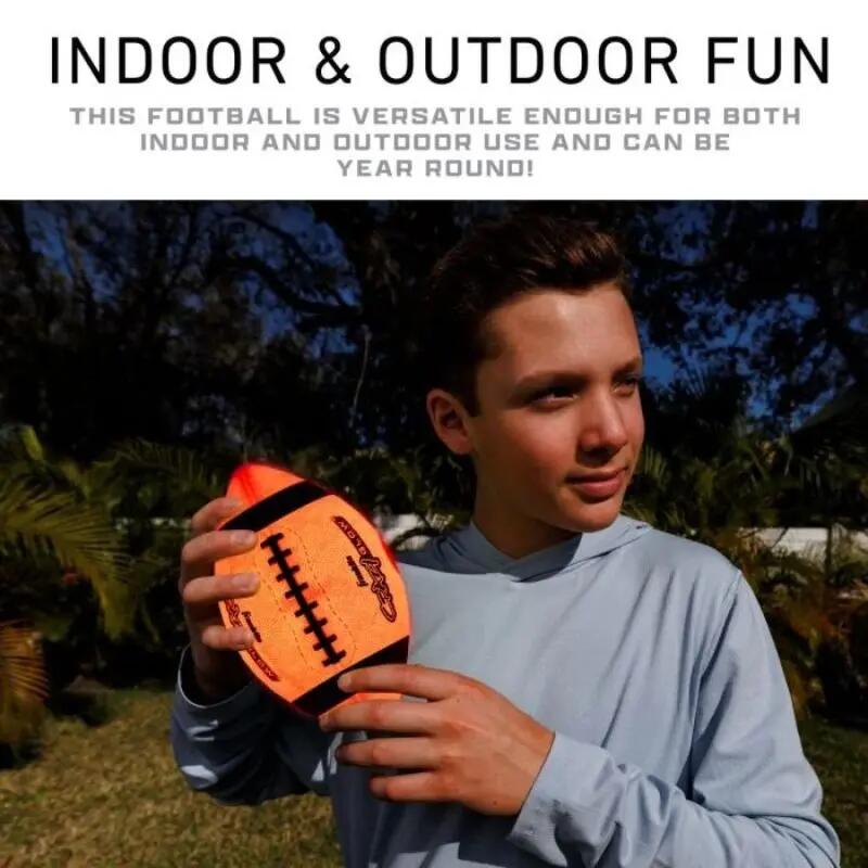 Franklin Crazy Glow Led LIght Up Rub Football - Junior 5/5