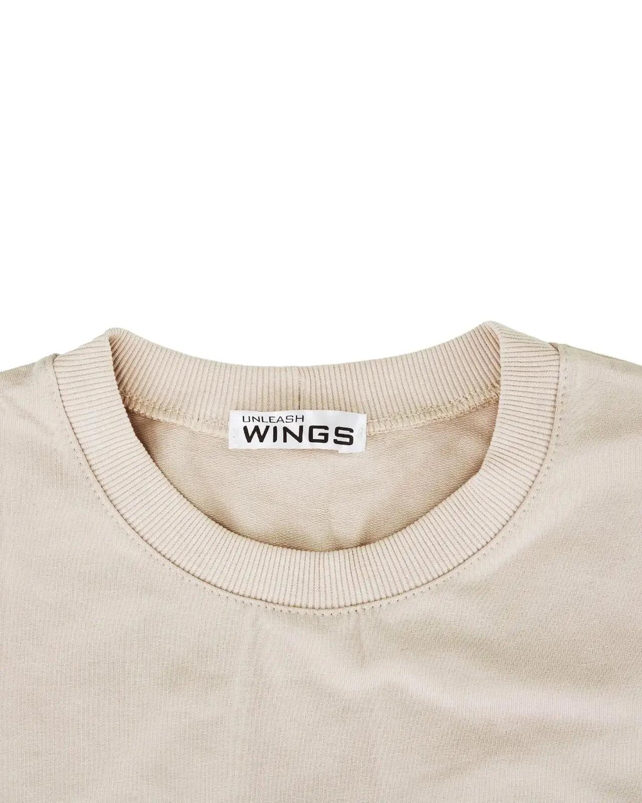Oversized dames-T-shirt BEIGE 4/6