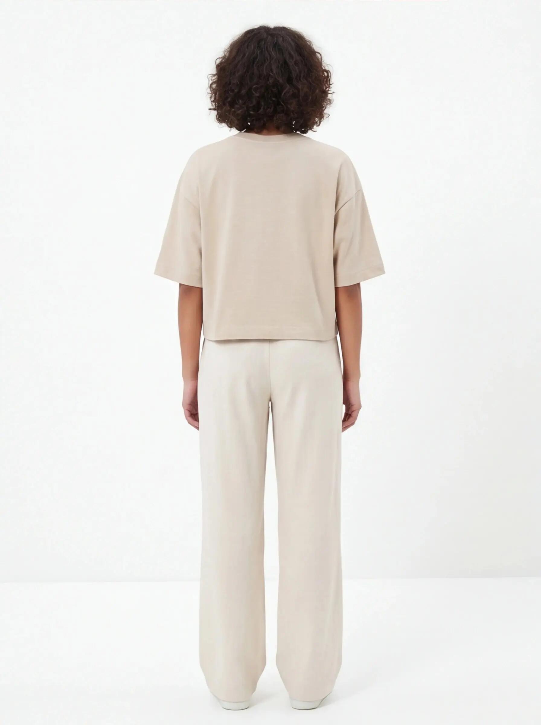 Oversized dames-T-shirt BEIGE 2/6