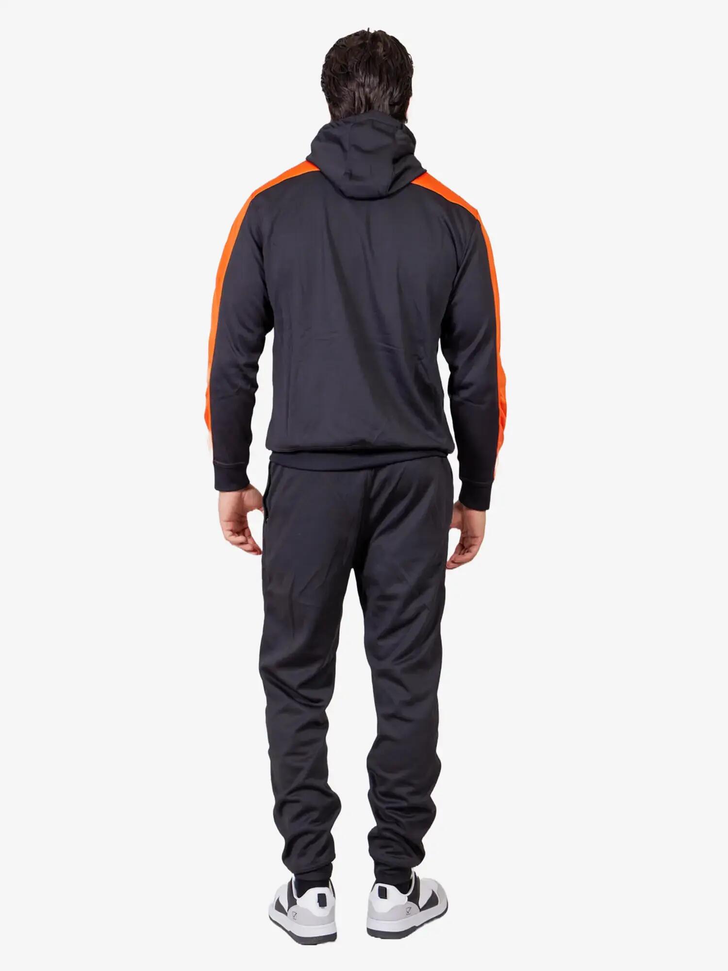 Tute complete uomo ( acetato-poliestere) givova nero/arancio 4/4