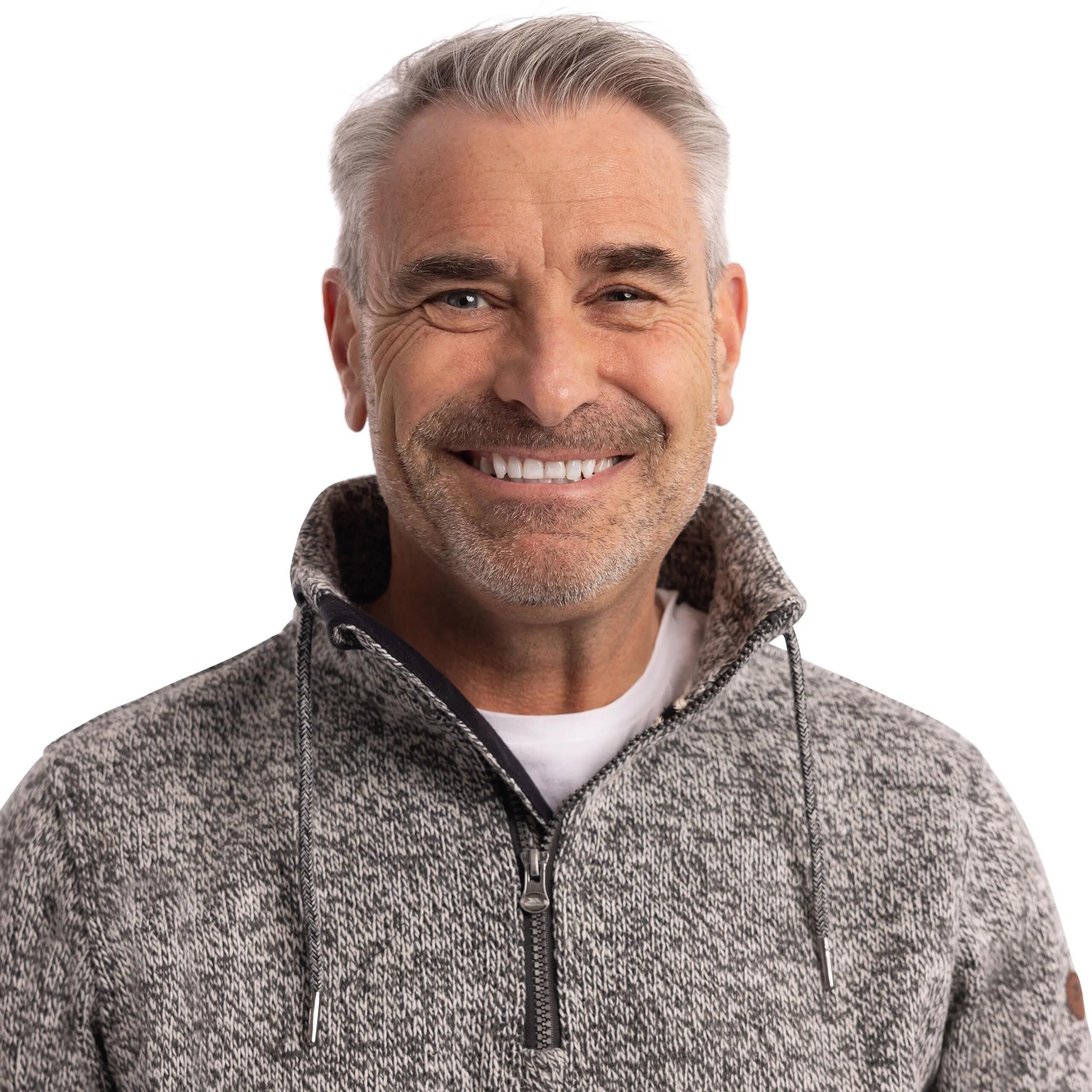 Men 1/2 Zip Sweater Micro Fleece Pullover Top Paythorne 4/5