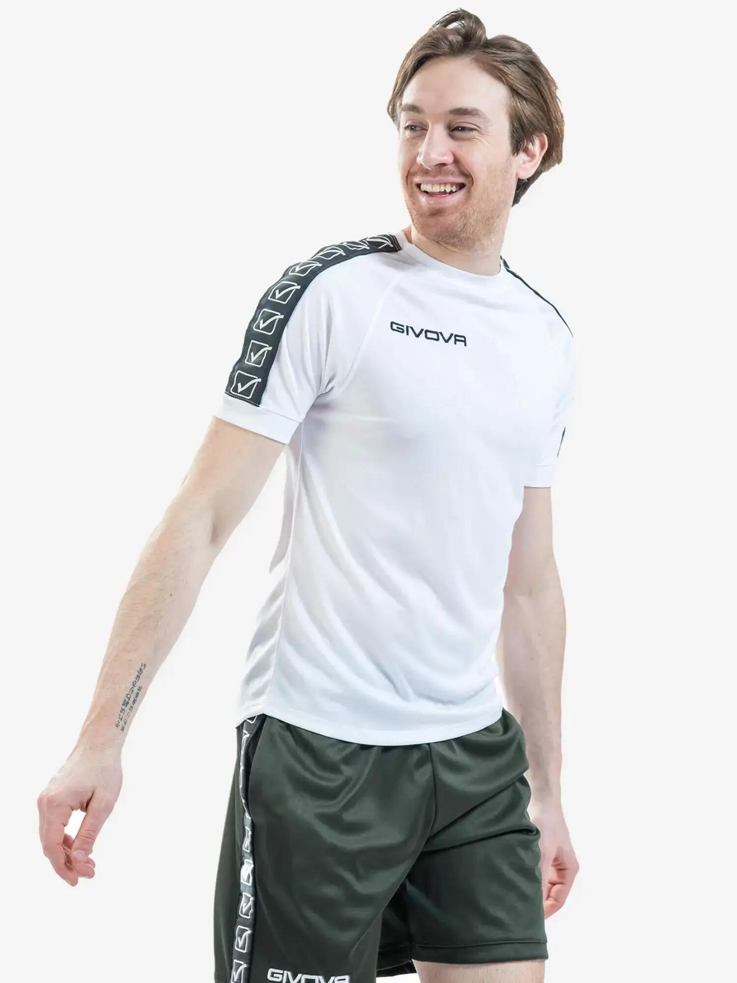 Camiseta esportiva Givova Cotton Band Branco 2xl 3/3