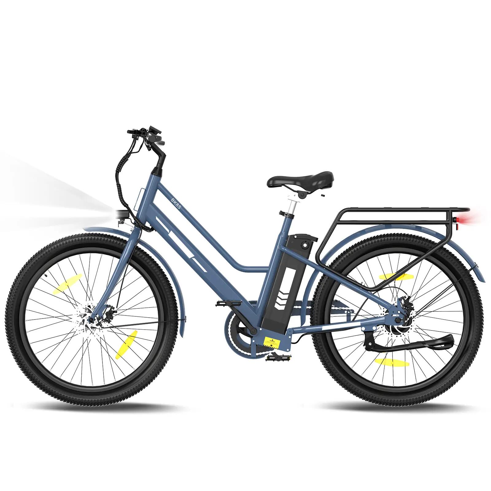 E-Bike City E-Bike 27,5 Zoll, Tiefeinsteiger Elektrofahrrad, 100 km, BK8SL 3/7
